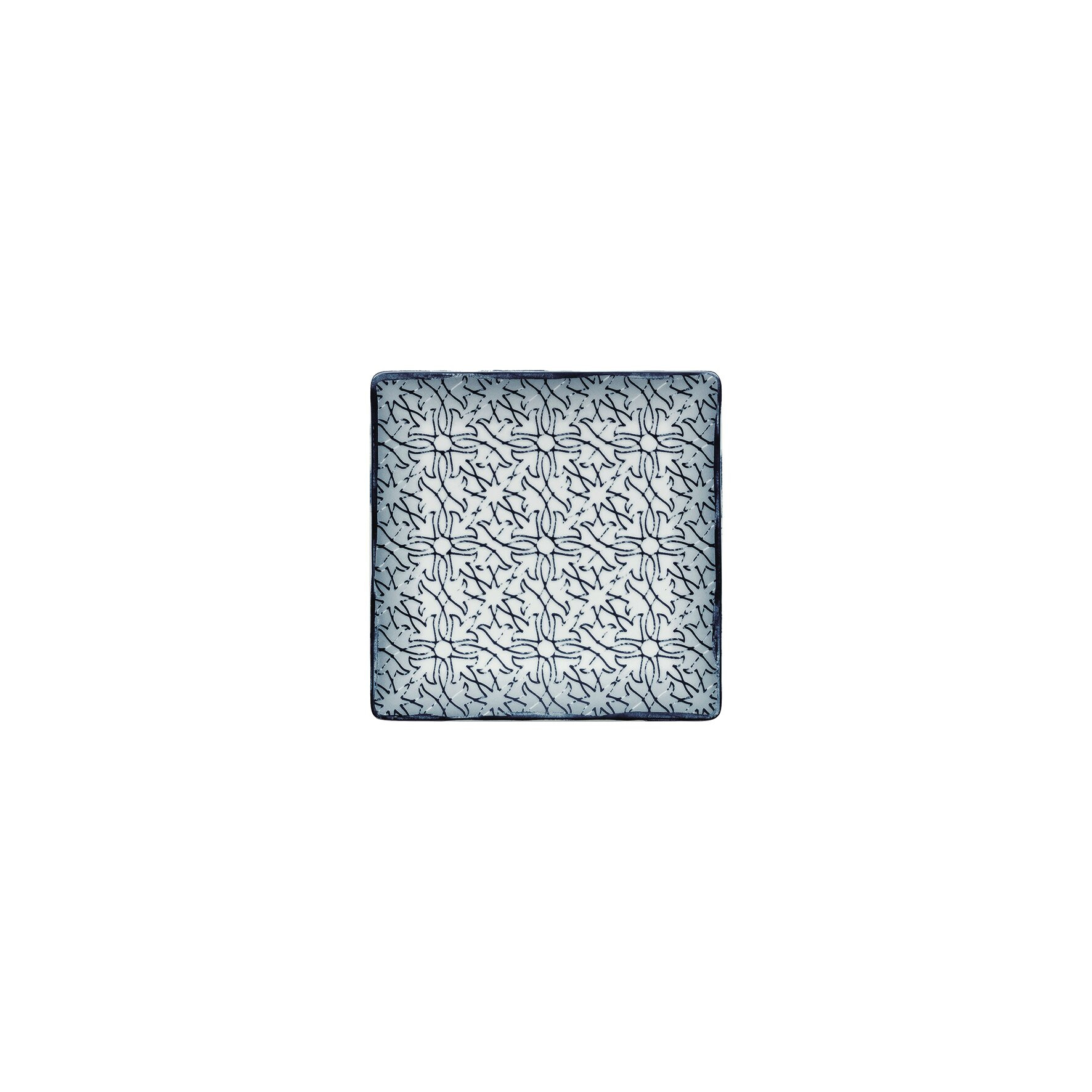 Shabby Chic, Coupteller halbtief eckig 120 x 120 mm Dekor 6